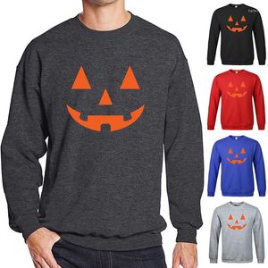 Heren Hoodies Halloween Pumpkin Face Sweatshirts kostuum Casual pullover tops blouse voor man TC21