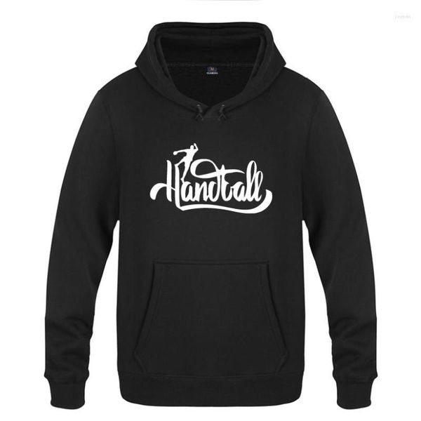 Sweats à capuche pour hommes Handball imprimé sweat à capuche hommes mode hommes à manches longues à capuche polaire pull Sport Fitness