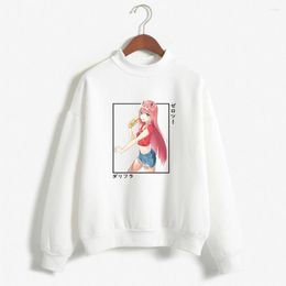 Sudaderas con capucha para hombre Harajuku 2023 Darling In The Franxx para hombre y mujer, sudadera clásica Unisex de Anime Zero Two, sudadera con gráfico divertido, ropa informal