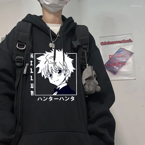 Sweats à capuche pour hommes Harajuku Anime X Killua Zoldyck imprimé graphique à capuche hommes femmes surdimensionné Streetwear sweat-shirt