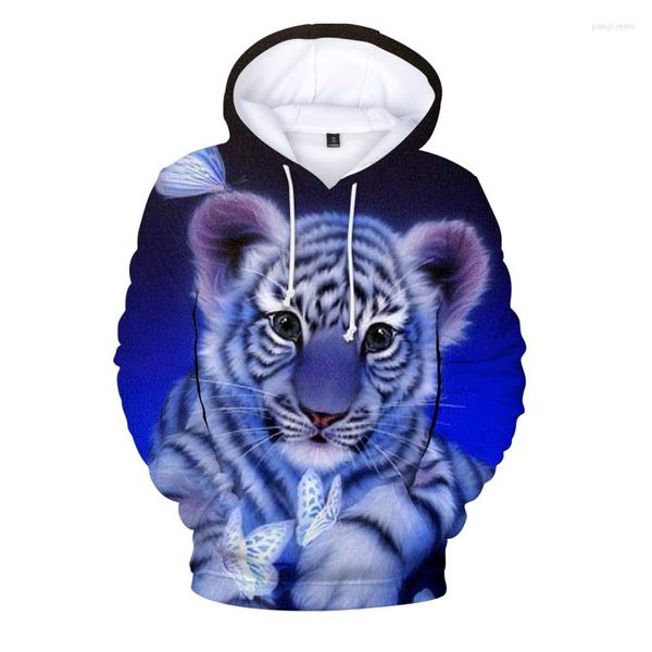 Heren Hoodies Harajuku Kindersweater Print Tijger 3d Hoodie Herfst Trui Casual Kids Tops Jongens Meisjes Sportkleding Jas