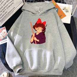 Sweats à capuche homme Harajuku sweat à capuche unisexe mode Streetwear Kawaii Kiki Service de livraison graphique dessin animé polaire hommes/femmes sweats