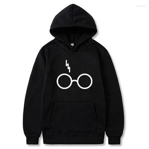 Sweats à capuche pour hommes Harrys Potters Sweatshirts Hommes Femmes Lunettes Imprimer Hiver Polaire À Manches Longues Manteau À Capuche Harajuku À Capuche Sudadera Hombre