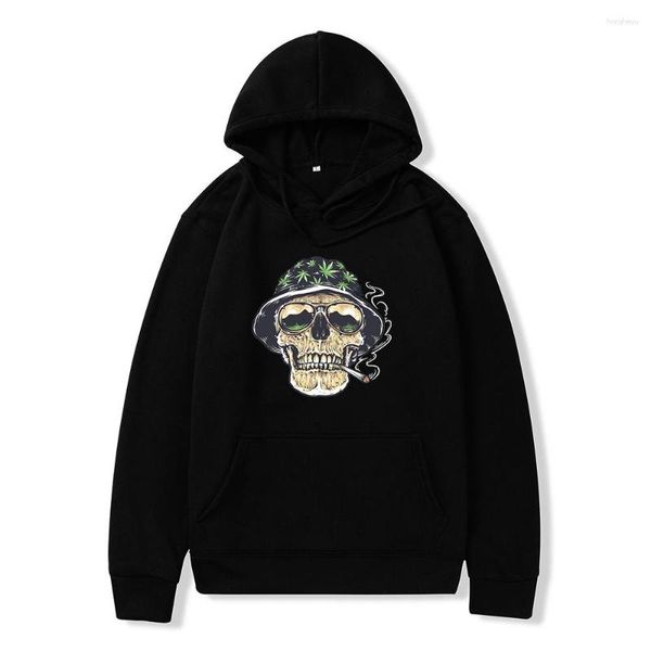 Sudaderas con capucha para hombre, Sudadera con capucha con estampado de calavera de calle, sudadera de gran tamaño con capucha para hombre, jerséis informales de moda, chándales Vintage Unisex 6xl