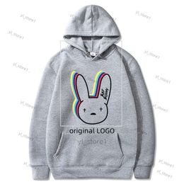Heren Hoodies Hogere sweatshirts Dingen Bad Bunny grappige Koreaanse kleding Casual pullover Harajuku Men Dames Hooded Hoody Hip Hop Hoodie Male 7448