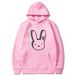 Sweats à capuche pour hommes Sweatshirts supérieurs choses Bad Bunny drôle vêtements coréens pull décontracté Harajuku hommes femmes à capuche à capuche Hip Hop à capuche mâle LBN1