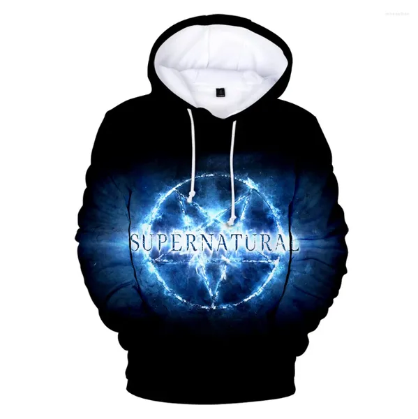 Hip Hip Hop Hip Hop cómodo Supernatural Sudadera con estampado 3D Menigrientes para hombres/mujeres Compéteres casuales para adultos/niños