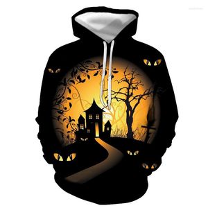 Hood's Hoodies Hip Hop Style Skull Jack Print Ladies 3D Hoodie Sweatshirt Halloween grappige zwarte jas Autumn en Winter Brand Direct Sales