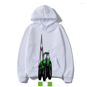 Sudaderas con capucha para hombre Hoodi Deutz Fahr Tractor Ropa de abrigo blanca para hombre(1)