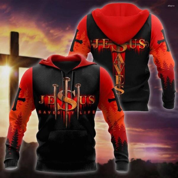 Sudaderas con Capucha para Hombre Sudadera con Capucha 3D Patrón De Cristo Jesús Tops Moda Sudadera Unisex Abril Y Otoño Ropa Informal De Gran Tamaño Ropa Diaria