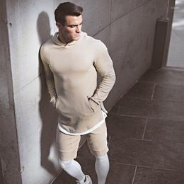 Sweats à capuche pour hommes Sweat à capuche Gym Slim Fit Pull à capuche Zip Up Pull de couleur pure Mode Tendance Outwear Tops Sudaderas Para Hombre