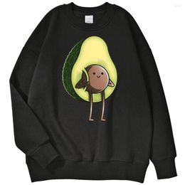 Heren hoodies hoody voor mannen avocado pit grappige printen herfst hiphop man Koreaanse trend mannelijke sweatshirts harajuku stijl herenpullovers