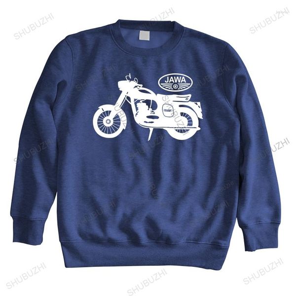 Sweat à capuche homme sweat à capuche homme col rond Cool Jawa moto manches longues 1950 cylindre 350 Motorrad Shubuzhi coton sweat goutte
