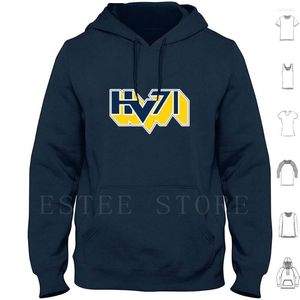 Heren Hoodies HV71 Ice Hockey Hoodie Logo Logo -fans Zweedse competitie Souvenir Design