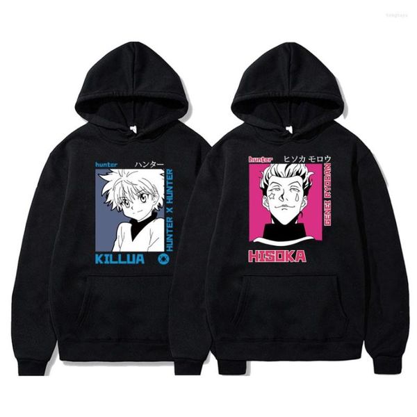 Sweats à capuche pour hommes HXH X Hisoka Killua graphique Anime Kawaii vêtements sweat à capuche surdimensionné sweats à capuche hommes femmes survêtement