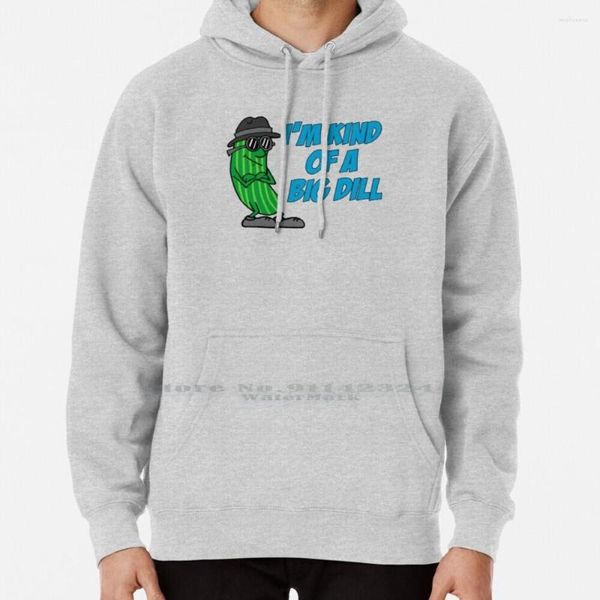 Sweats à capuche pour hommes I'm Kind Of A Big Dill Cartoon Pickle Hoodie Sweater 6xl Cotton Im Deal Concumber