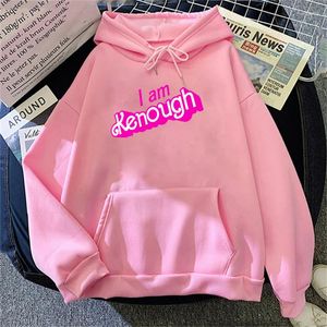 Sweats à capuche pour hommes Je suis Kenough Barbenheimer Rose Sportwear Y2K Esthétique Streetwear Mode décontractée Sweat à capuche Vêtements coréens Sweat à capuche pour femme