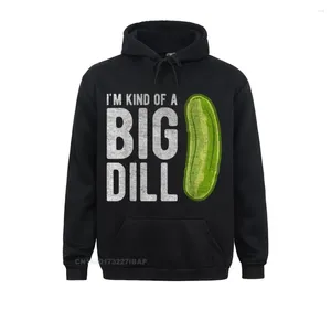 Sudaderas con capucha para hombre, camisas divertidas de pepinillo I'm Kind Of A Big Dill, sudaderas de manga larga para hombre, ropa deportiva de playa de marca novedosa