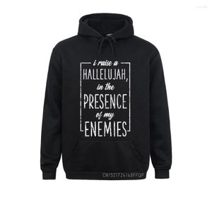 Mannen Hoodies I Raise A Hallelujah Christelijk Geloof Jezus Gelovige Sweatshirt Lange Mouw 2023 Vrouwen Cool Kleding