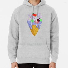 Sweats à capuche pour hommes Ice Goomy Sweat à capuche Pull 6xl Coton Icecream Melting Sweet Anime Sprinkles Cherry Women Teenage Big Size