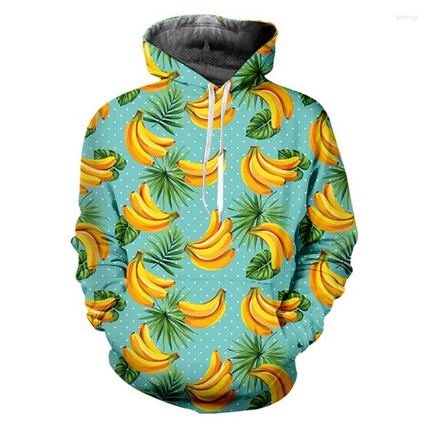 Sweats à capuche pour hommes IFPD taille ue automne mode Fruits bananes imprimer 3d sweat décontracté pour femmes garçons filles Plus pulls