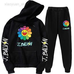 Hoodies voor heren j balvin mode esthetisch patroon COLORES Sport-hoodie voor heren en dames universeel hoodie-pak street casual wear tweedelig HKD230704