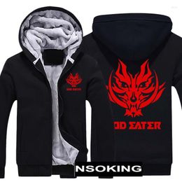 Sudaderas con capucha para hombre, chaqueta y abrigo, juego God Eater, Sudadera con capucha, disfraz de Cosplay, Otoño Invierno, cálido con capucha