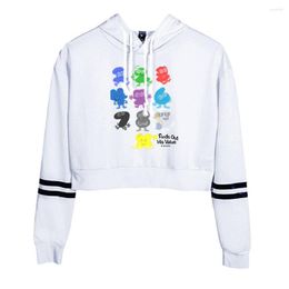 Sweats à capuche pour hommes Jacknjellify Merch 2D Print Umbilical Hooded Sweater Femmes Sexy K-pops Harajuku