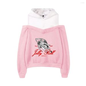 Sweats à capuche pour hommes Jelly Roll Hooded 2D Printing Women Off-Shoulder Pull Sweat Mode Casual Clothes Sexy Tops
