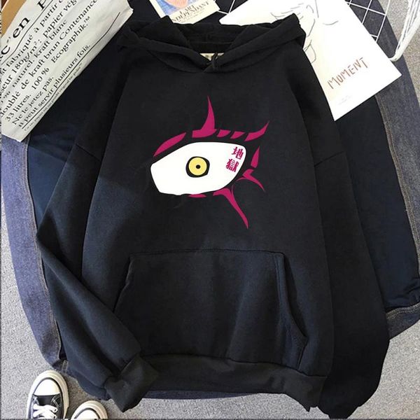 Sudaderas para hombres Jigoku shoujo anime manga manga sudadera linda ropa de dibujos animados para hombres/mujeres high street estampado