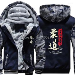 Sweats à capuche pour hommes Judo Cool Symbole japonais Judoka Arts martiaux Amant Cadeau Sweat à capuche Hommes Vestes épaisses Sweatshirts Manteau d'hiver à capuche Harajuku