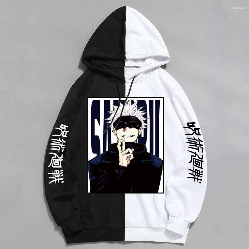 Hoodies masculinos Jujutsu Kaisen Anime Fashion Autumn Winter Casual Gojo Satoru Sweetshirts com capuz