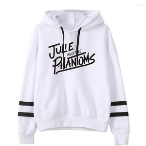 Heren Hoodies Julie En De Phantoms Hoodie Voor Mannen Vrouwen Zakloze Mouw Sweatshirts Harajuku Streetwear Sunset Curve Kleding Plus Size