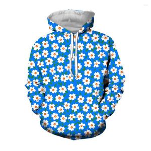 Heren Hoodies Jumeast 3D Bloem Gedrukte Men Baggy Cartoon Giraffe Grafische kap Sweatshirts Vintage Tops 90s Esthetische YK2 Druppelkleding