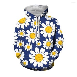 Sweats à capuche pour hommes Jumeast 3D Fleur Feuilles Imprimé Hommes Streetwear Vintage Années 2000 Automne Esthétique Poche Kangourou Sweat À Capuche Lâche Vêtements Urbains