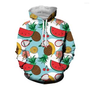 Sweats à capuche pour hommes Jumeast 3D Graphic Hommes Sweat à capuche avec motif de fruits Streetwear Vêtements esthétiques surdimensionnés pour manteaux de vêtements de mode