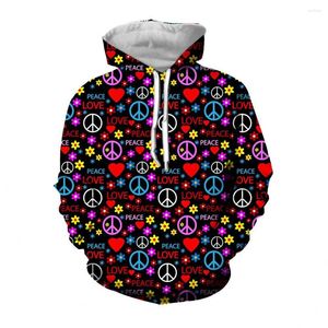Heren hoodies jumeast 3d liefde vrede gedrukte mannen yk2 paisley duif grafische capuchon sweatshirts kpop outfit punk hippie vitaliteit kleding