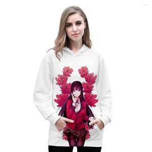 Sweats à capuche pour hommes Kakegurui Cosplay hommes/femmes à capuche Anime sweat homme/dames Yumeko Jabami Harajuku Streetwear vêtements Figure imprimer