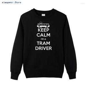 Sweats à capuche pour hommes KEEP CALM I'M A TRAM DRIVER Bus Creative Funny Sweatshirts Hommes Coton Sportswear Pulls Joggers