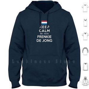 Les sweats à capuche masculins gardent le calme, nous avons Frenkie de Jong à manches longues holland