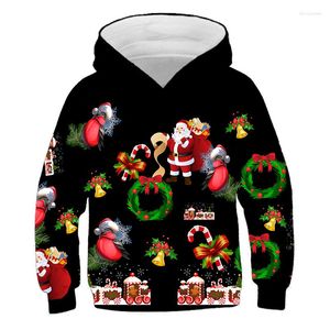 Heren Hoodies Kid Sweatshirt Katoen Fleece Warm jas Kerst Kostuum Kinder Kleding Familiefeest Kerstman Coëus Cosplay Boys Coats