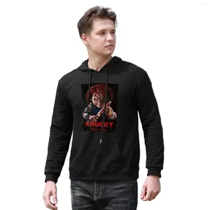 Herenhoodies Killer Doll Chucky Hoodie Fear Hallween Goth Casual Big Cotton Heren Winter Losse trui