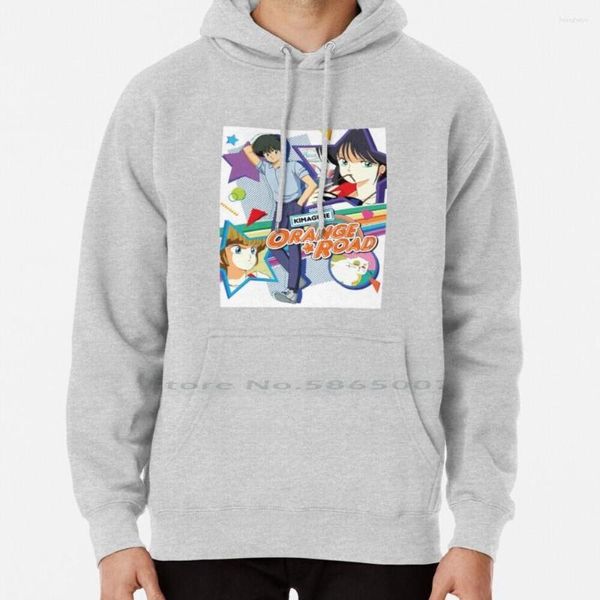 Sweats à capuche pour hommes Kimagure Orange Road Sweat à capuche Pull 6xl Coton Madoka Ayukawa Geek Cartoon Manga Anime Girl Funny Love 90s