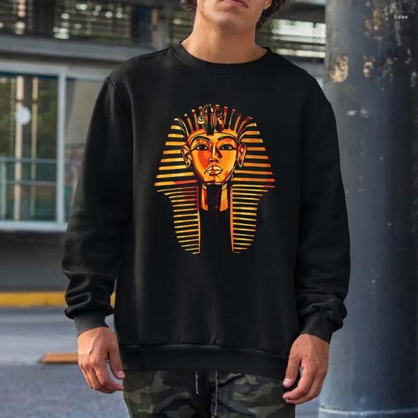 Sweats à capuche masculins King Pharaon Tutankhamun Tut anciens Sweatshirts égyptiens Men Femmes Streetwear Crewneck Tops Coton