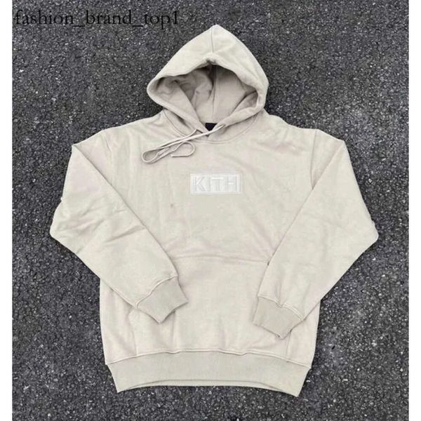 Sweats à capuche masculins Kith Sweatshirts Broidery Sweat-shirts Sweatshirts Men Femmes Kith Box Box Sweatshirt Hooded Quality Inside Tag 9985