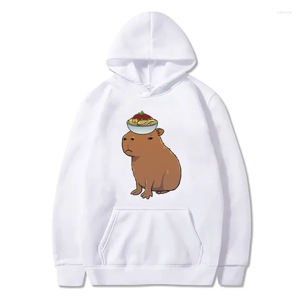 Sweats à capuche pour hommes mode coréenne Capybara graphique unisexe sweat automne hiver femmes pull Vintage esthétique Harajuku surdimensionné