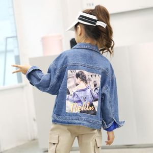 Heren Hoodies Koreaanse stijl Kinderkleding voor kinderen Spring Girl's Denim Jacket 2023 Big Boy Groothandel