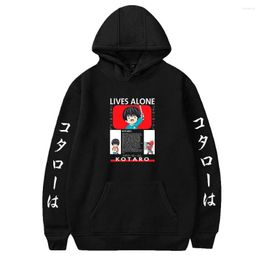 Sweats à capuche pour hommes Kotaro vit seul sweat à capuche anime imprimer Hoodi à manches longues femme homme sweats 2023 vêtements de Style décontracté