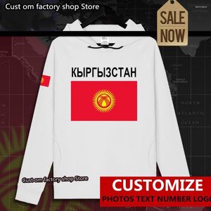 Sweats à capuche pour hommes Kirghizistan Kirghiz KG KGZ Pulls à capuche pour hommes Sweat-shirt Streetwear Vêtements Hip Hop Survêtement Nation Flag Printemps