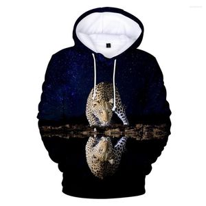 Heren Hoodies Leopard 3D Hoodie Animal Harajuku Sweatshirt Men/Women Est Streetwear Men Plus Size